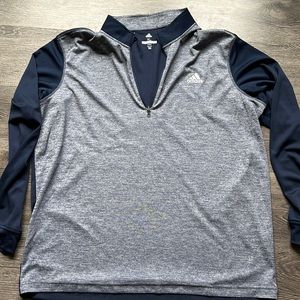 Blue Adidas golf shirt